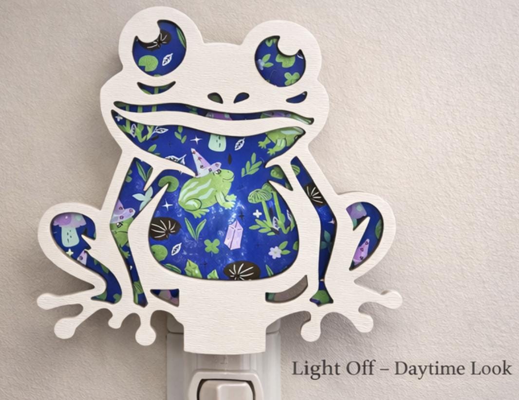 Woodland Frog Night Light | Kids Nursery Decor