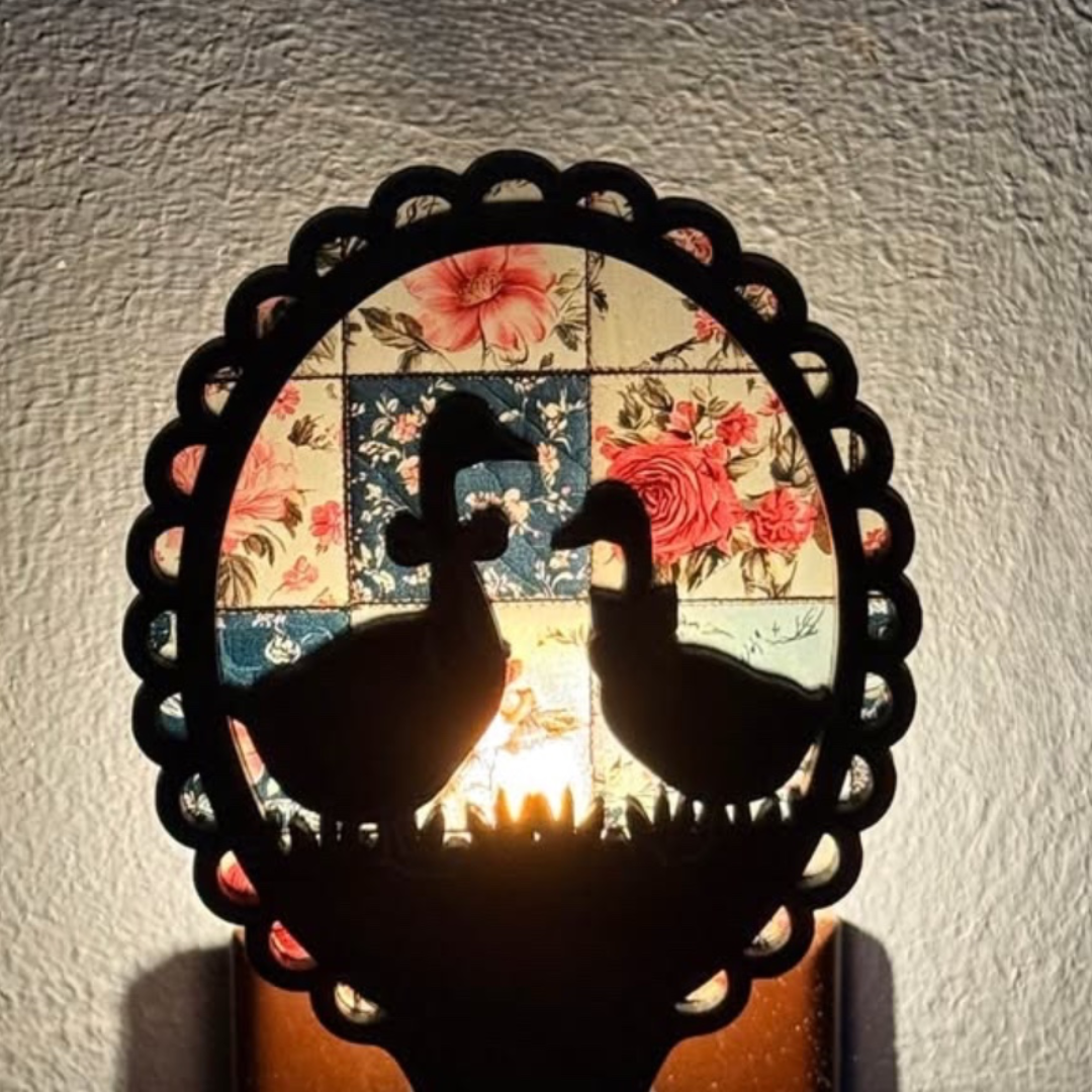 Goose Night Light | Handmade Wood & Acrylic Plug-In LED