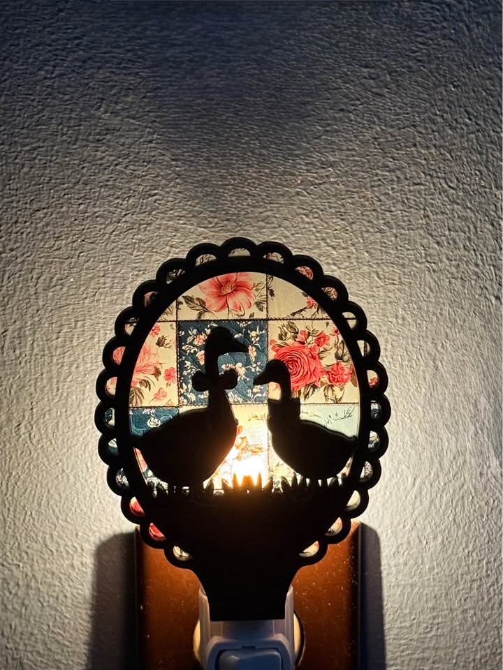 Goose Night Light | Handmade Wood & Acrylic Plug-In LED