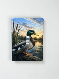 Mallard Duck at Sunset Light Switch Cover