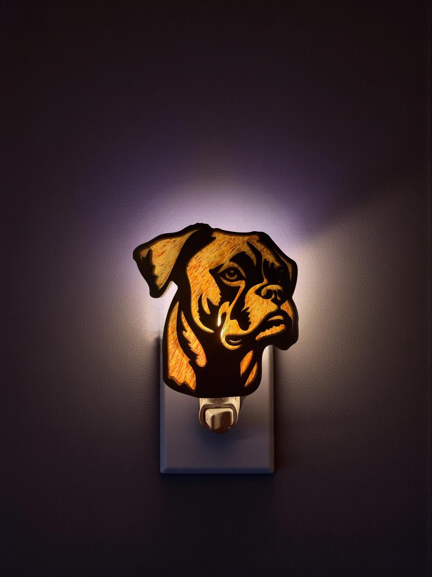 Laser Cut Boxer Dog Night Light | Dog Lover Gift __etsy:7616900182