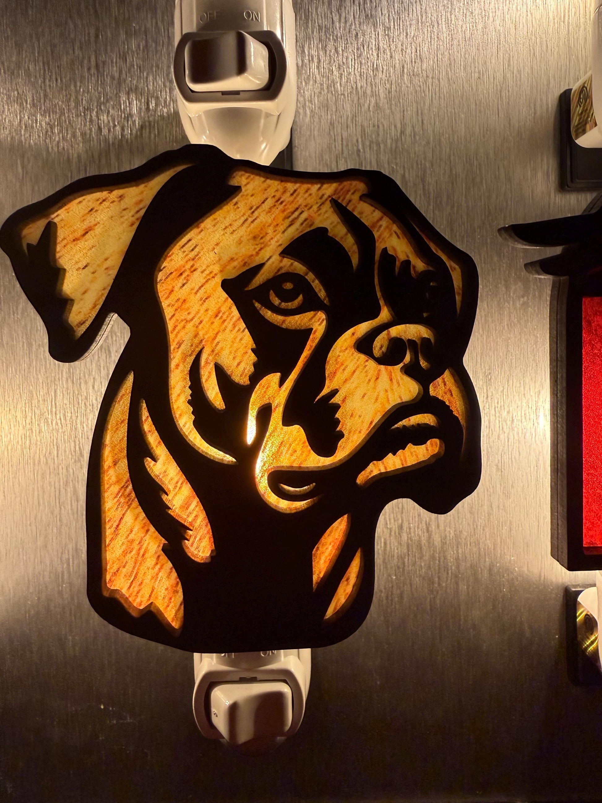 Laser Cut Boxer Dog Night Light | Dog Lover Gift __etsy:7590093872
