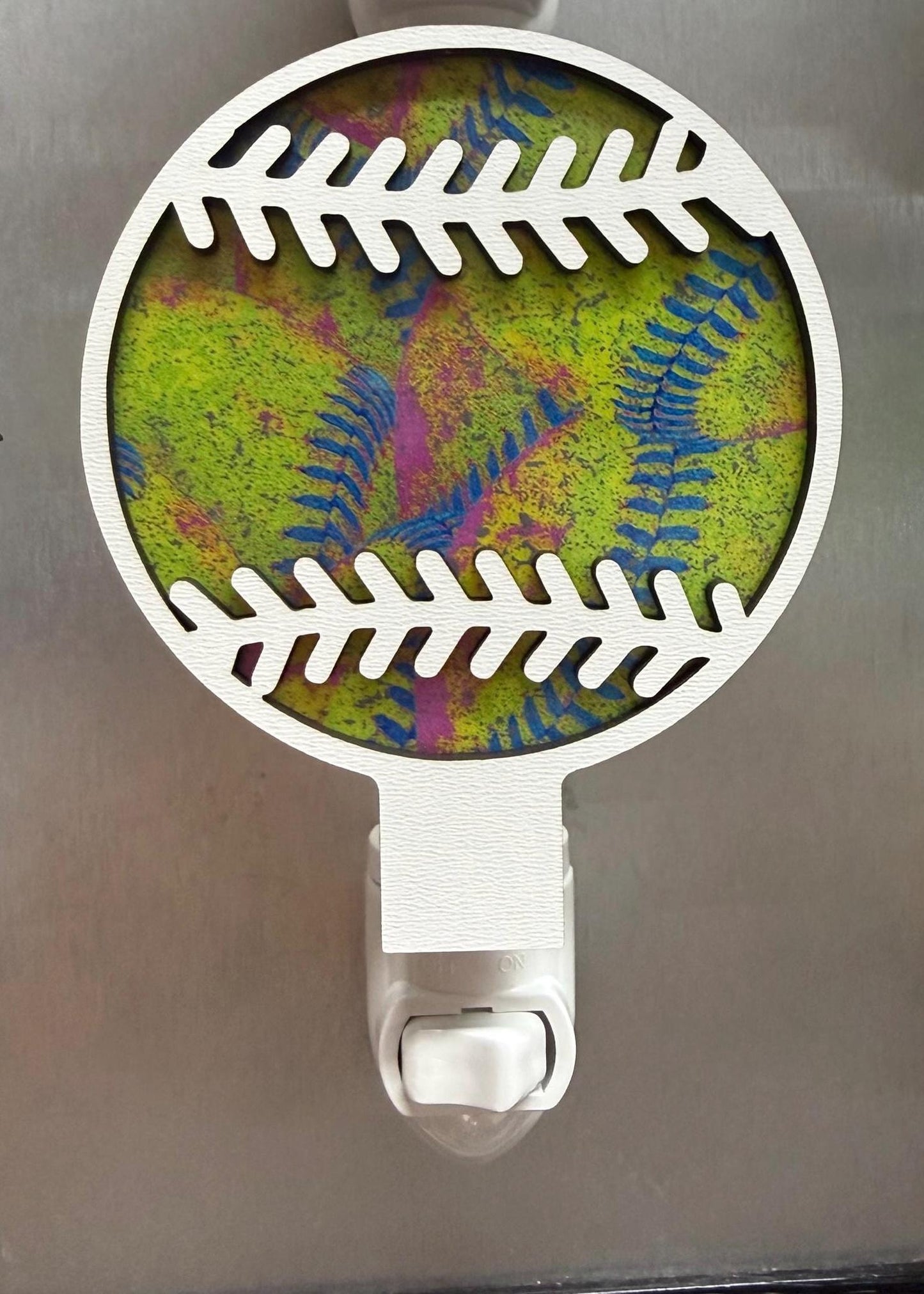 Laser Cut Softball Night Light | Girls Room Decor, Sports Gift __etsy:7785467983