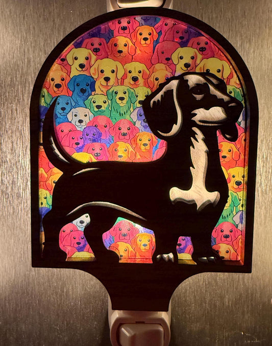 Dachshund Night Light | Handmade Wiener Dog LED Nursery Decor