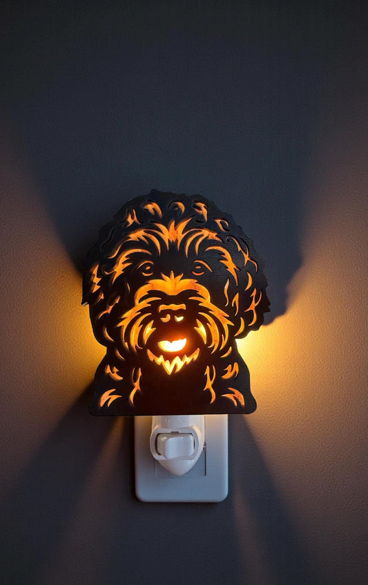 Golden Doodle Night Light | Handmade Dog Lover Gift
